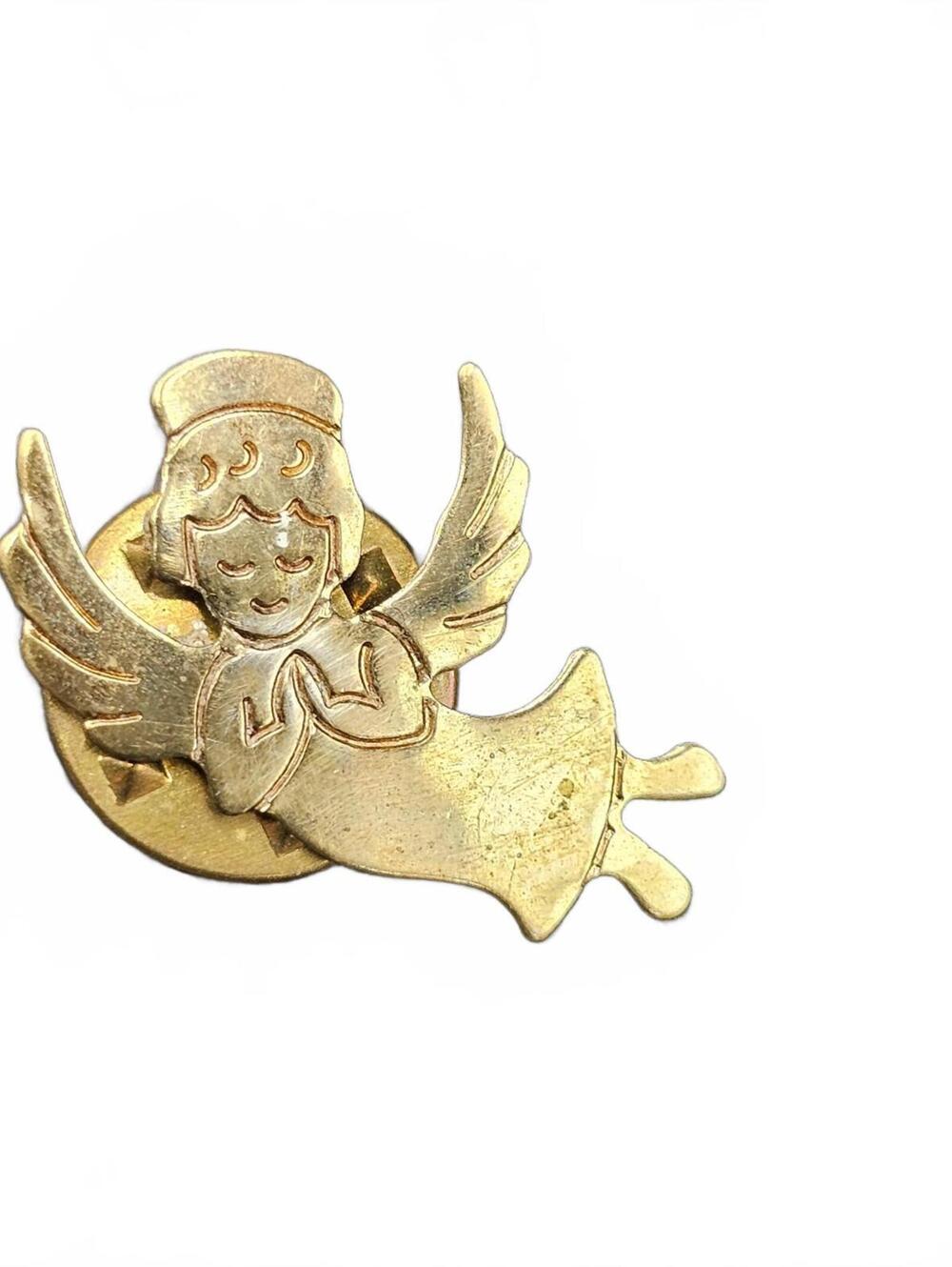Gold Tone Angel Pin
